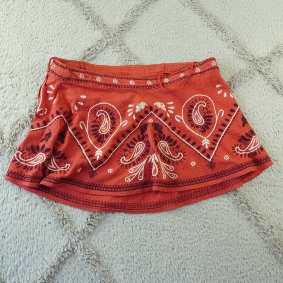 Free People Red and Black Boho Top - Picture 9 of 10